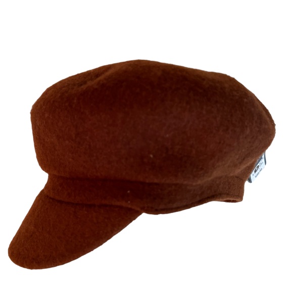 Universal Thread Accessories - NWT Universal Thread 100% Wool womens Beret Hat cap Adjustable rust/brown NWT